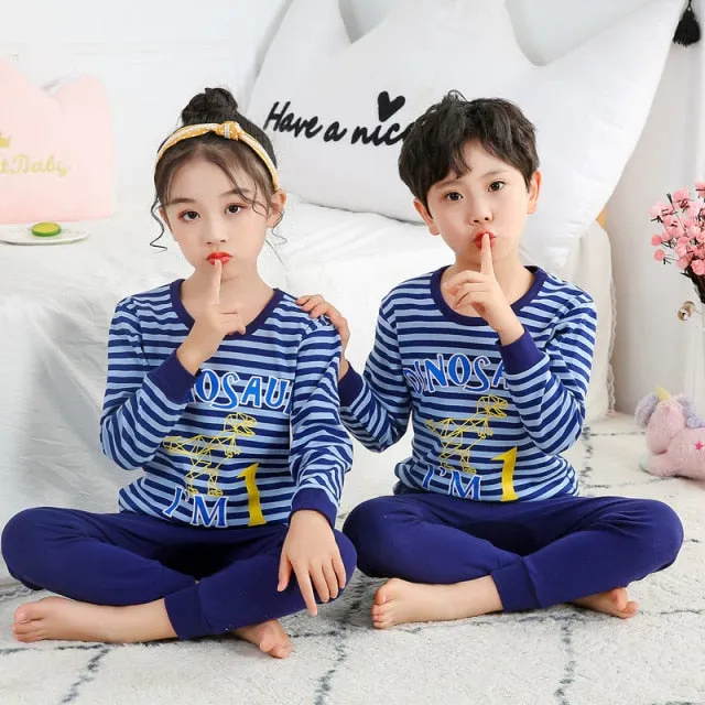 Boys  and Girls Cotton Pajamas Set