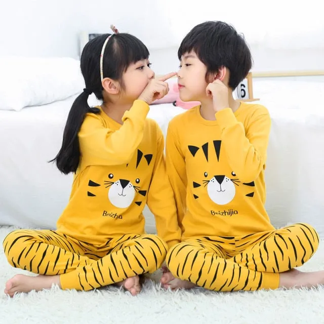 Boys  and Girls Cotton Pajamas Set