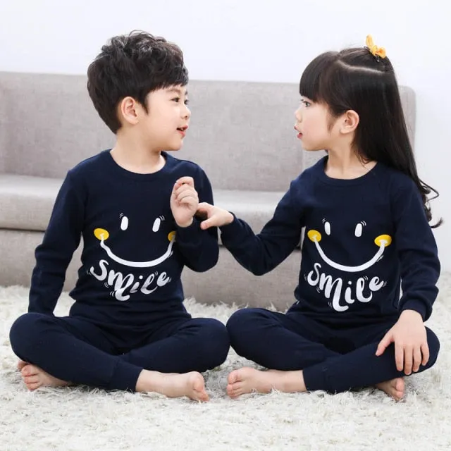 Boys  and Girls Cotton Pajamas Set