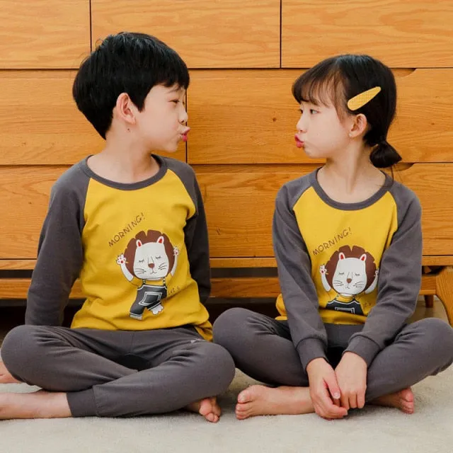 Boys  and Girls Cotton Pajamas Set