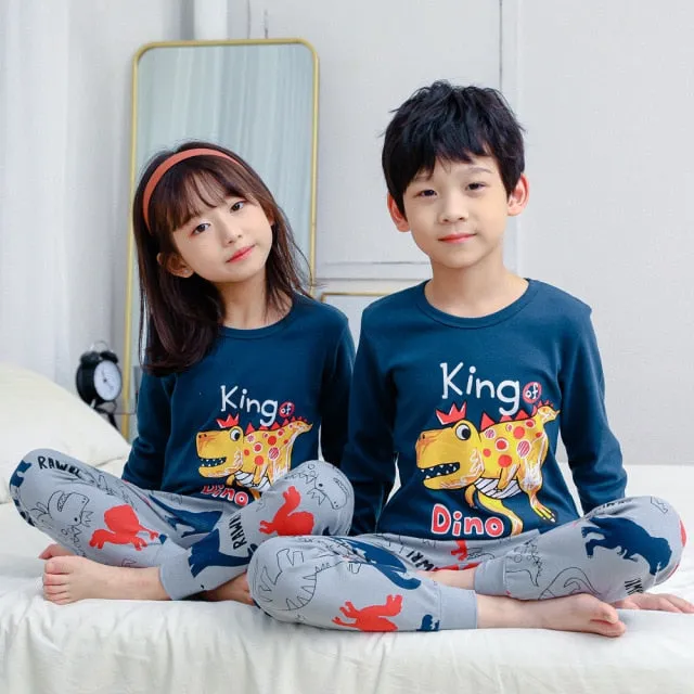Boys  and Girls Cotton Pajamas Set