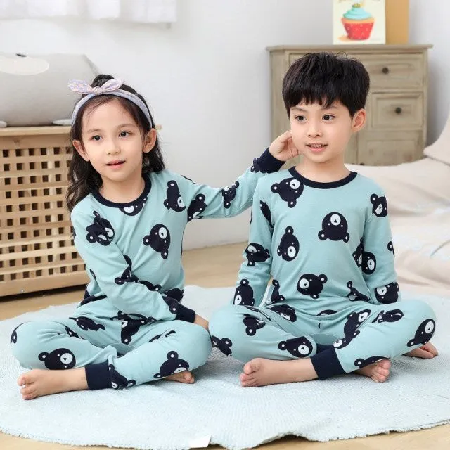 Boys  and Girls Cotton Pajamas Set