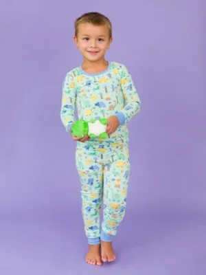 Boys Bamboo Pajamas - Dino-Mite Dude