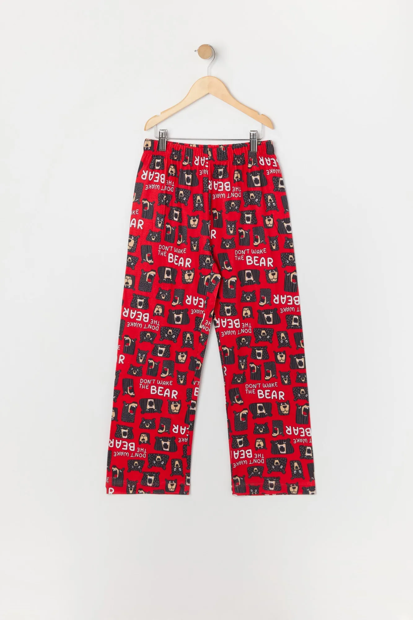 Boys Don't Wake the Bear Graphic 2 Piece Pajama Set