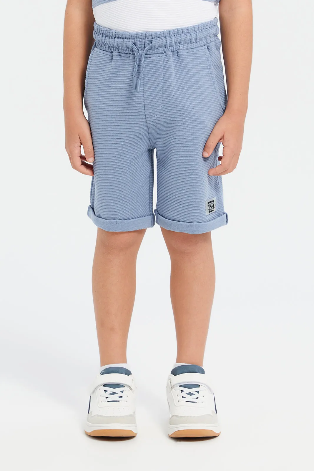 Boys Multicolour Ribbed Casual Set (2 Piece)