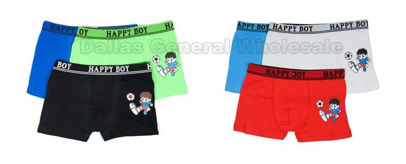 Boys Soccer Boxer Briefs Wholesale