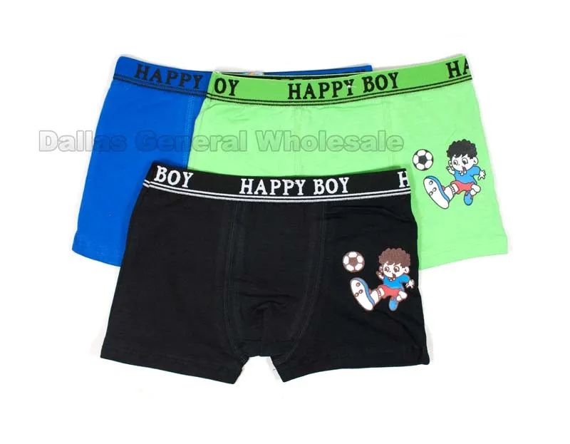Boys Soccer Boxer Briefs Wholesale