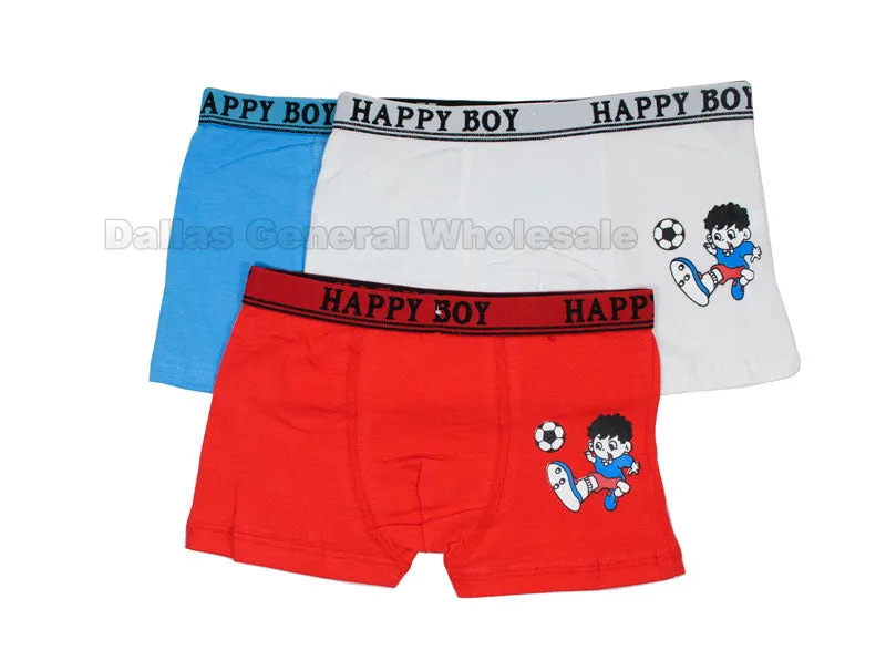 Boys Soccer Boxer Briefs Wholesale
