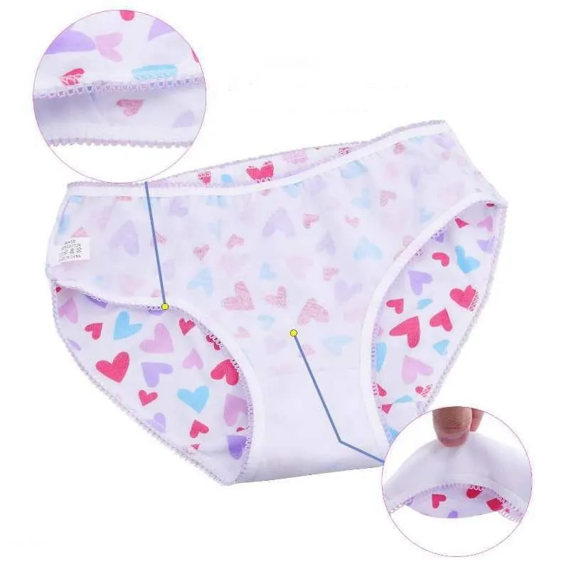 Breathable Sweet Cotton Panties For Toddlers/Girls