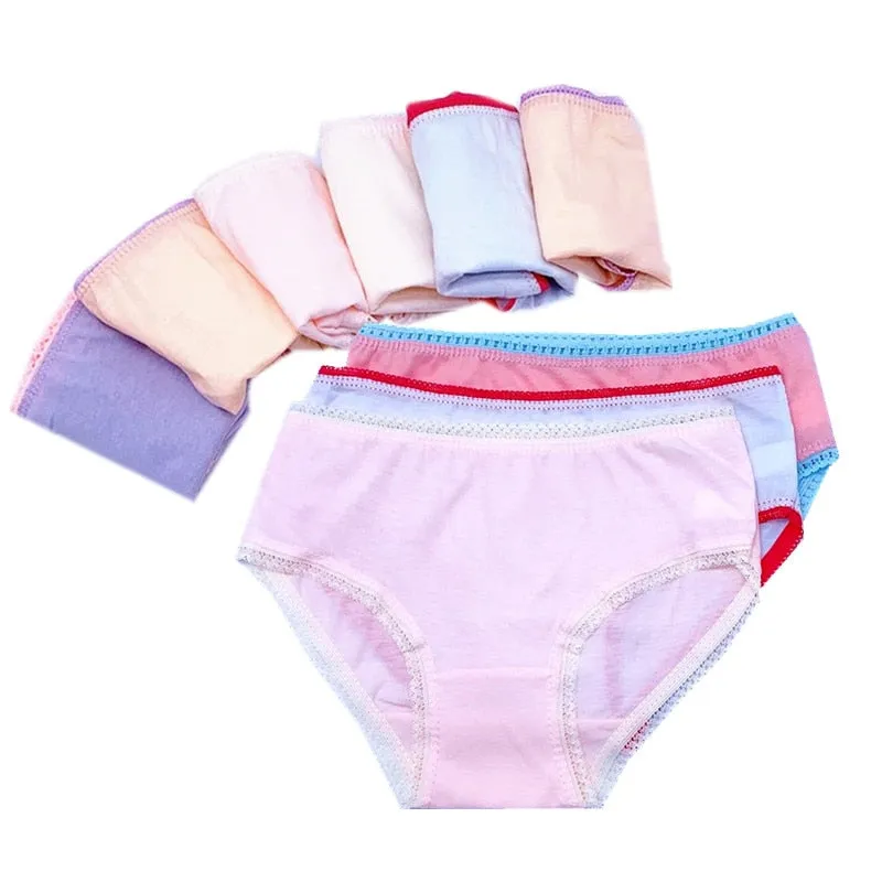 Breathable Sweet Cotton Panties For Toddlers/Girls
