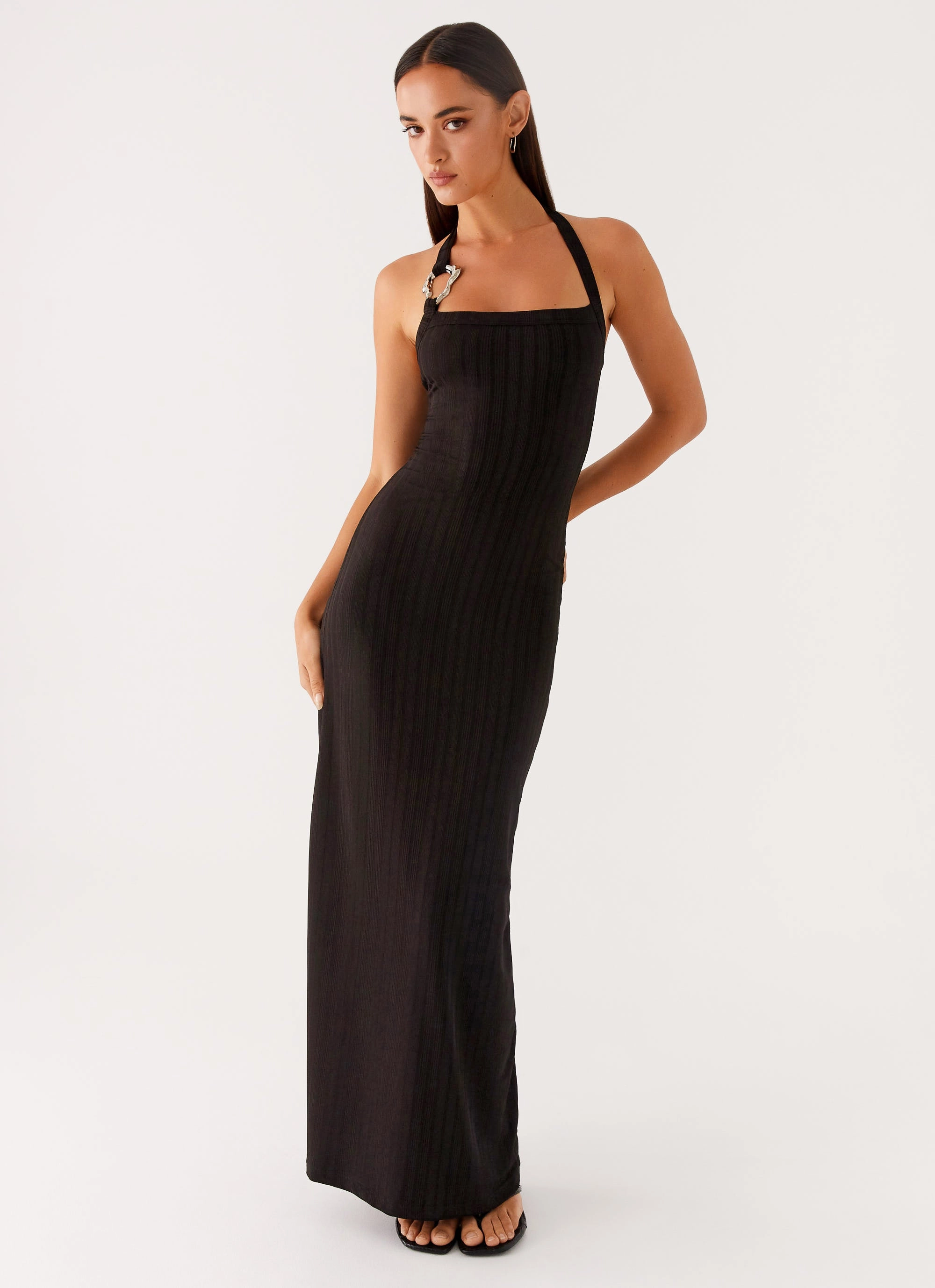 Work-to-Play Wear Trend Appeal Selene Maxi Dress - Black