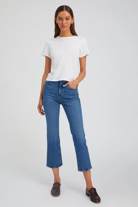 FlexibleMobilityDesign Non Irritating Charlotte Crop Flare Denim