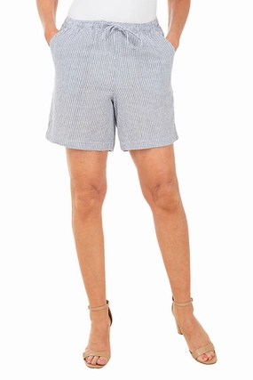 Striped Lucy Pull-On Short Bright Colors