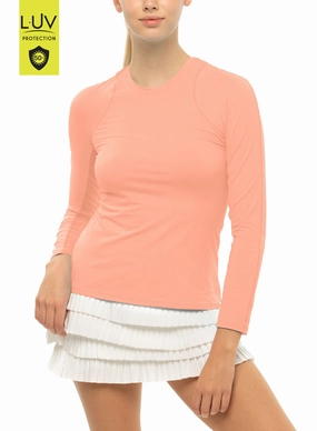 Ventilated Back Panels Airy Mesh Lining Breeze Long Sleeve Crew
