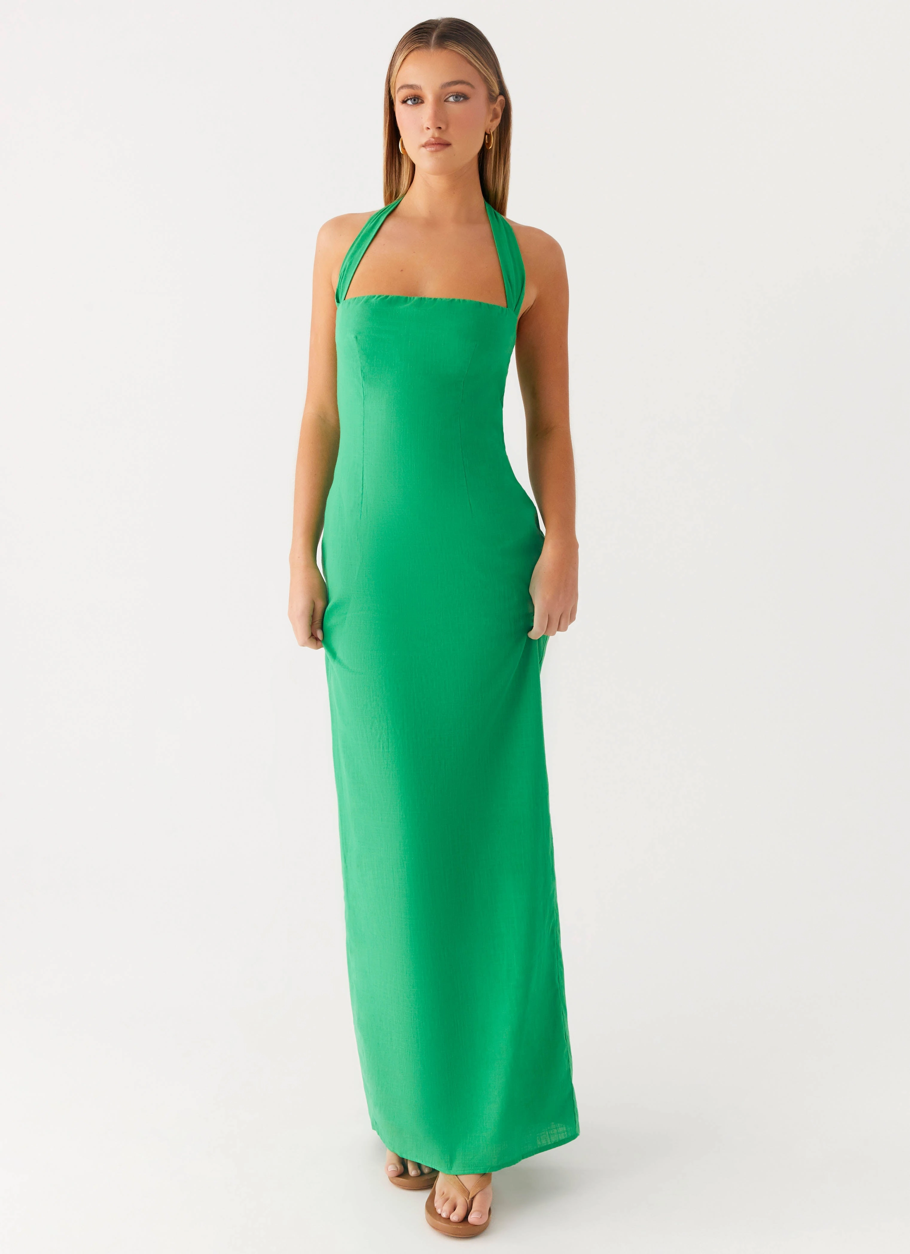 Soft-Lining Seasonal Style Allyse Maxi Dress - Cactus