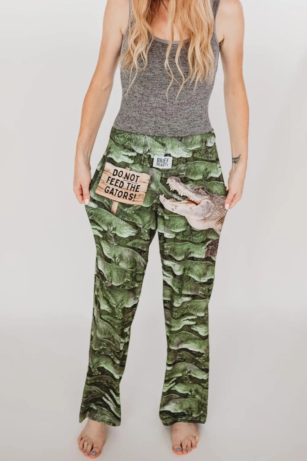 BRIEF INSANITY Lounge Pajama Pants - Silky Stretchy Breathable Animal Print Bottoms (S-XXL)