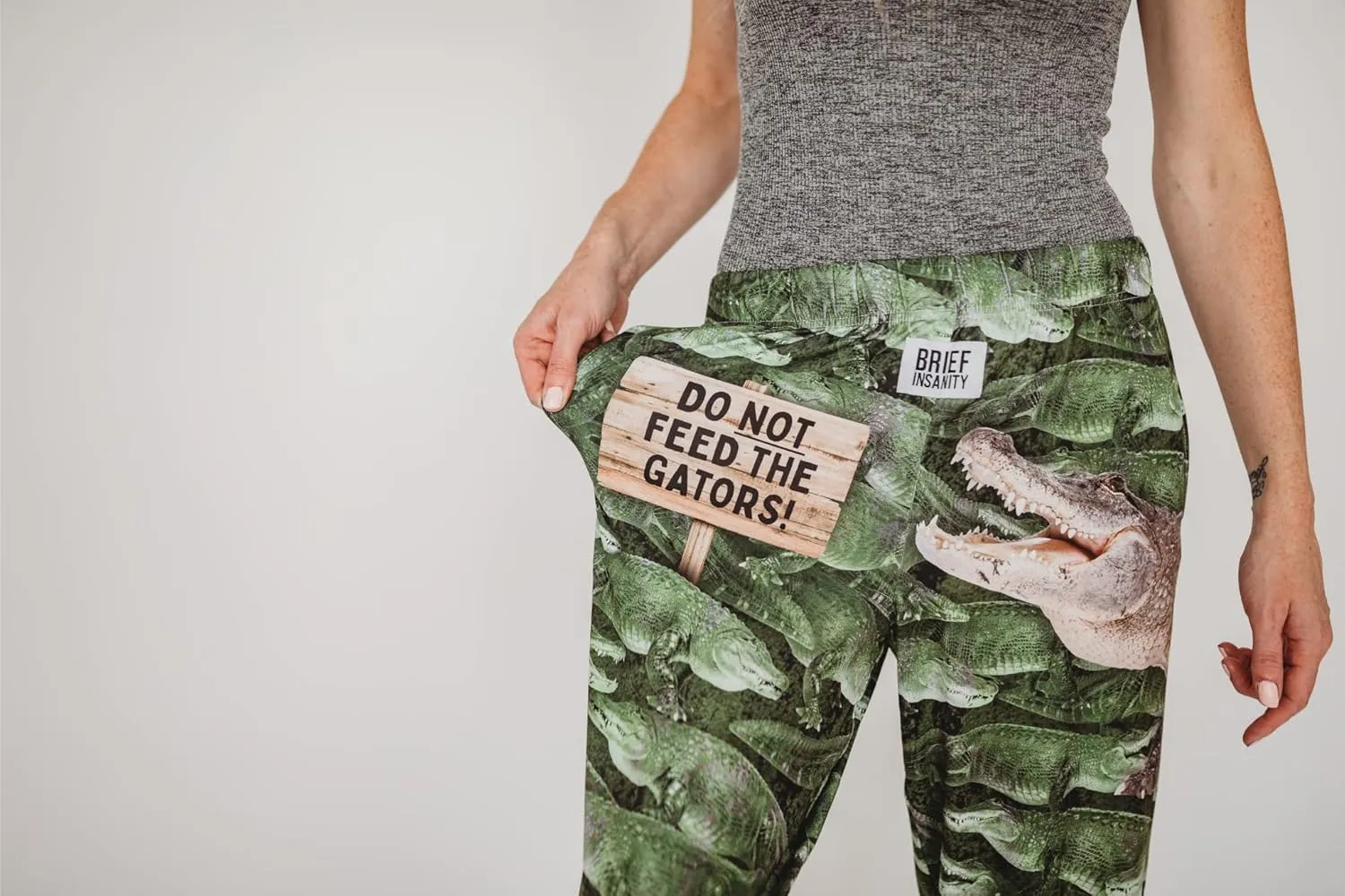 BRIEF INSANITY Lounge Pajama Pants - Silky Stretchy Breathable Animal Print Bottoms (S-XXL)