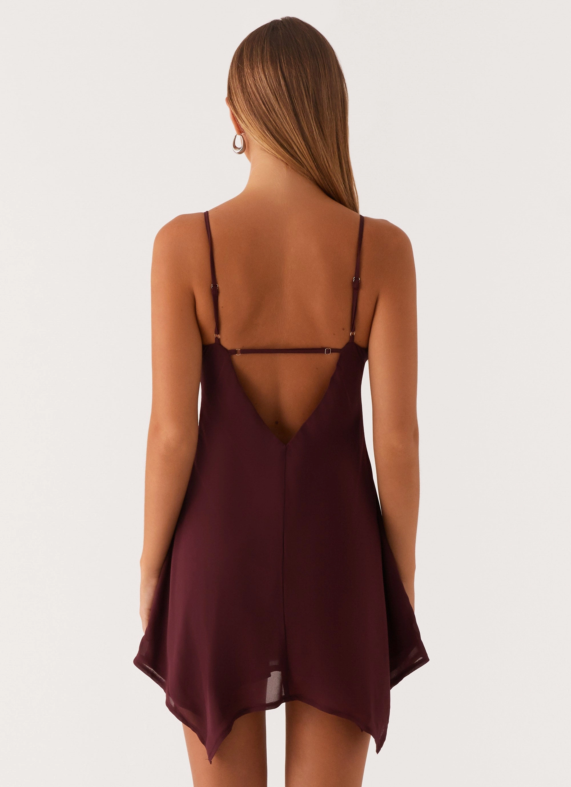 Briella Chiffon Mini Dress - Mulberry Essential Piece