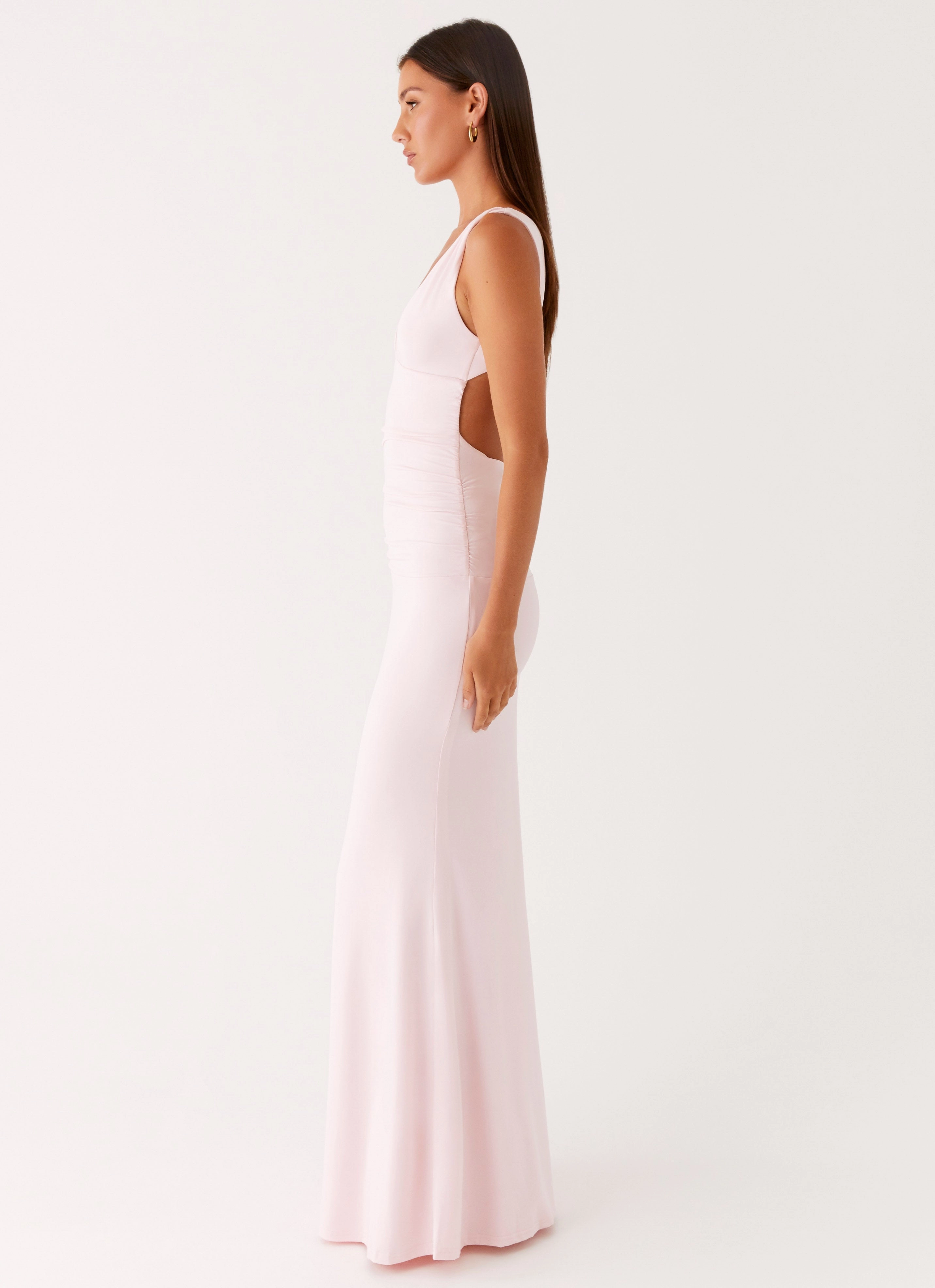 Cherry Sky Maxi Dress - Baby Pink Luxe style Vibrant Layer