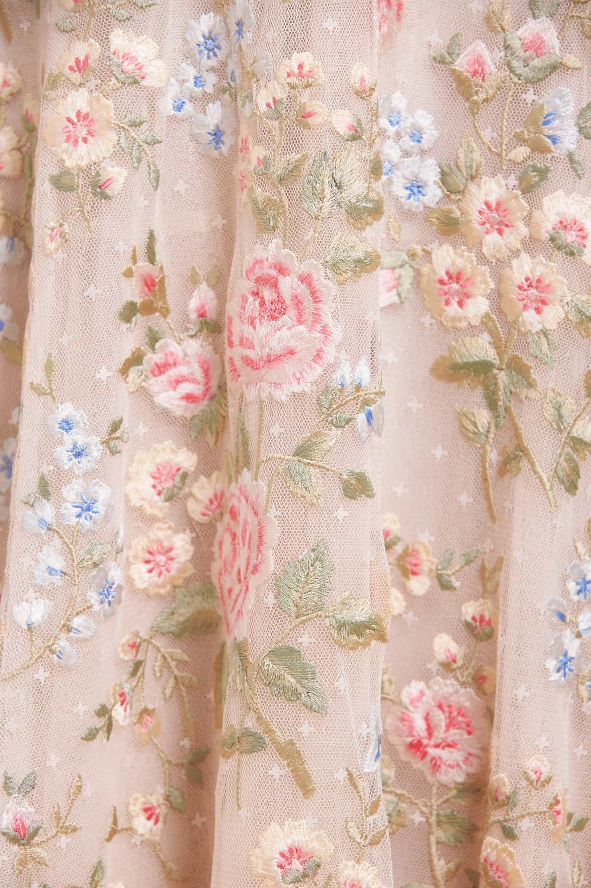 Antoinettes Floral Off-Shoulder Ballerina Dress Office Tone