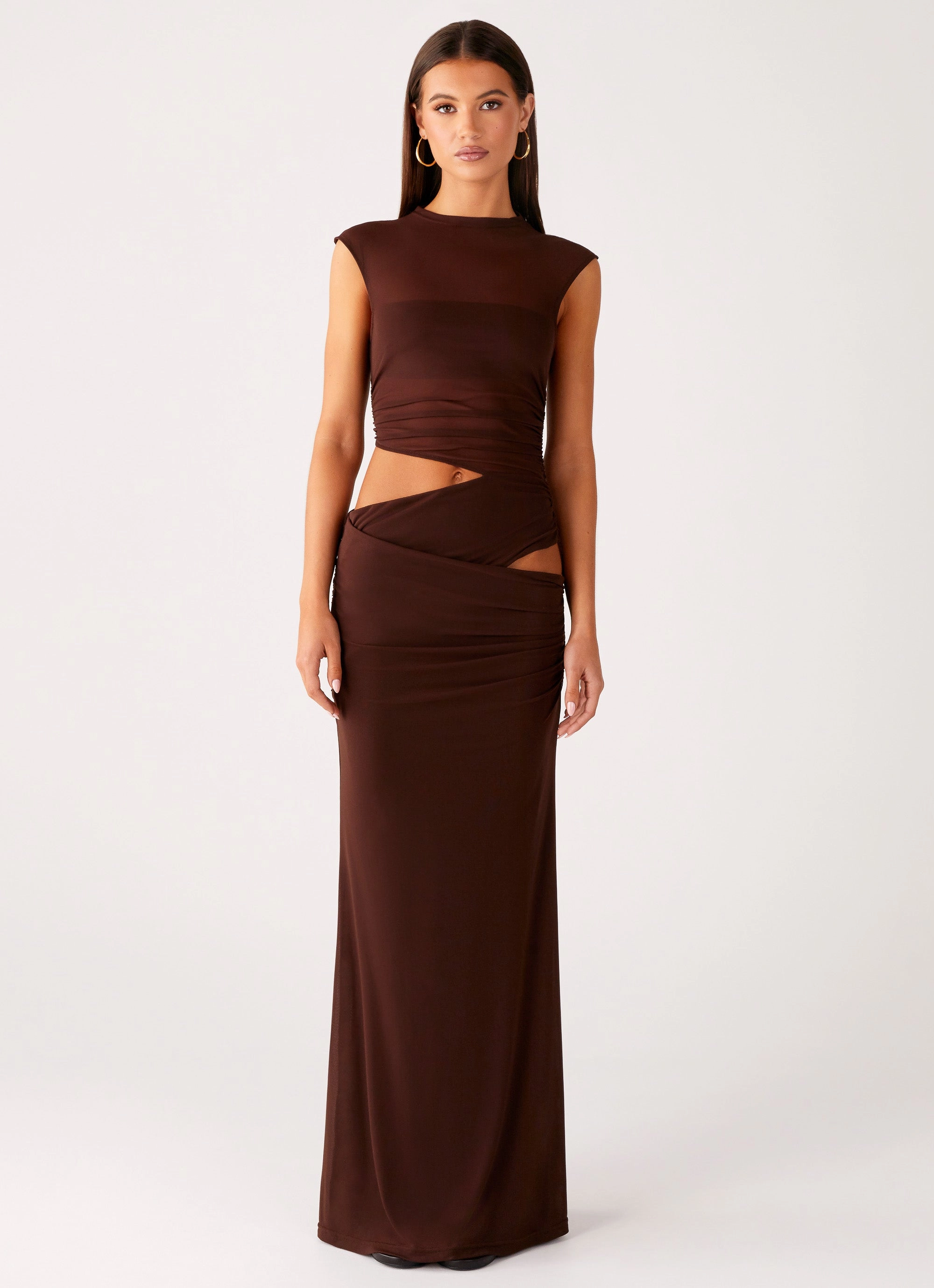 Classic Layer Briony Maxi Dress - Cool Chocolate
