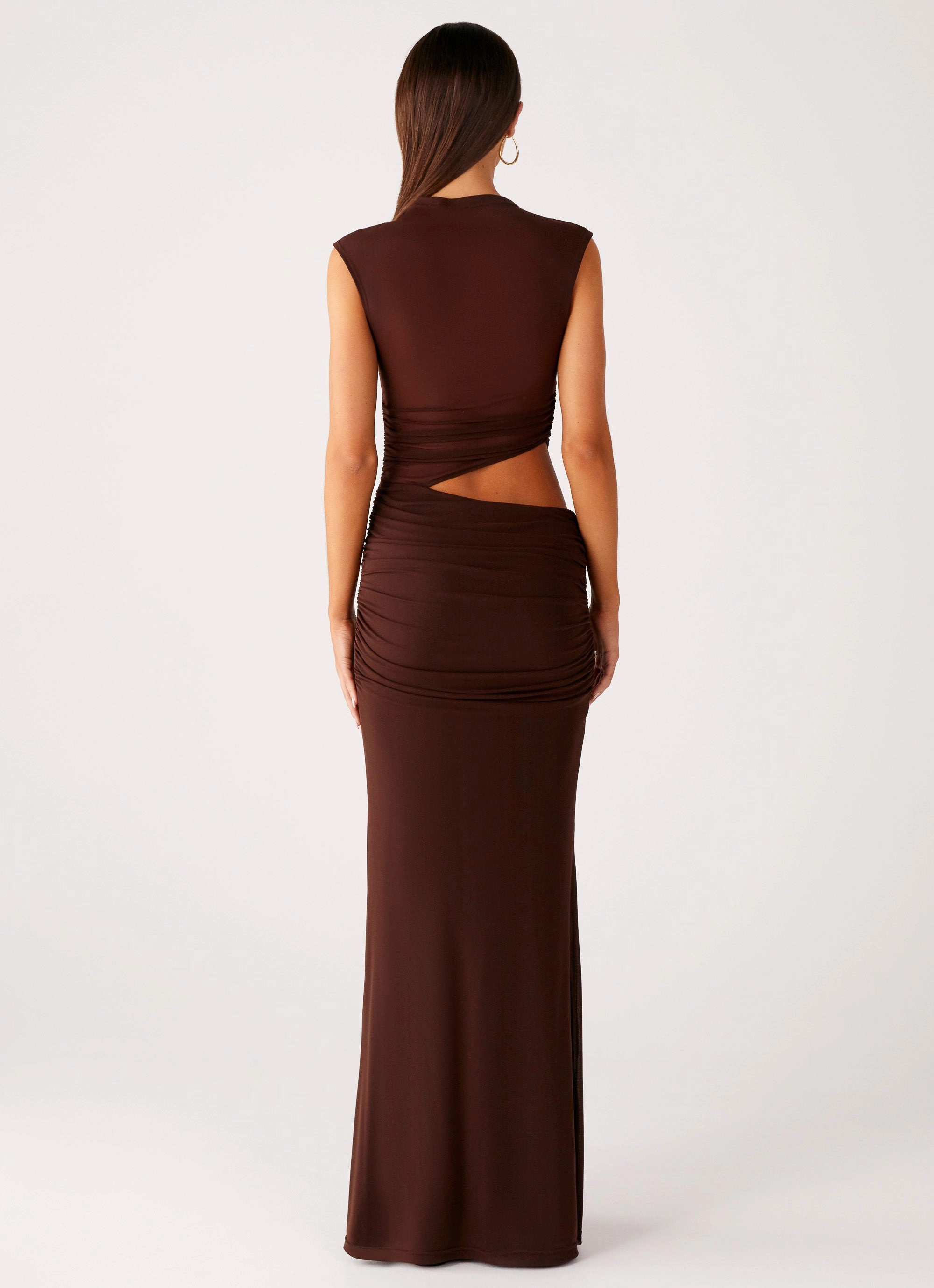 Romance Glow Briony Maxi Dress - Cool Chocolate