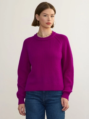 Thermal Insulation Layer Low Profile Collar BRITTANY PULLOVER
