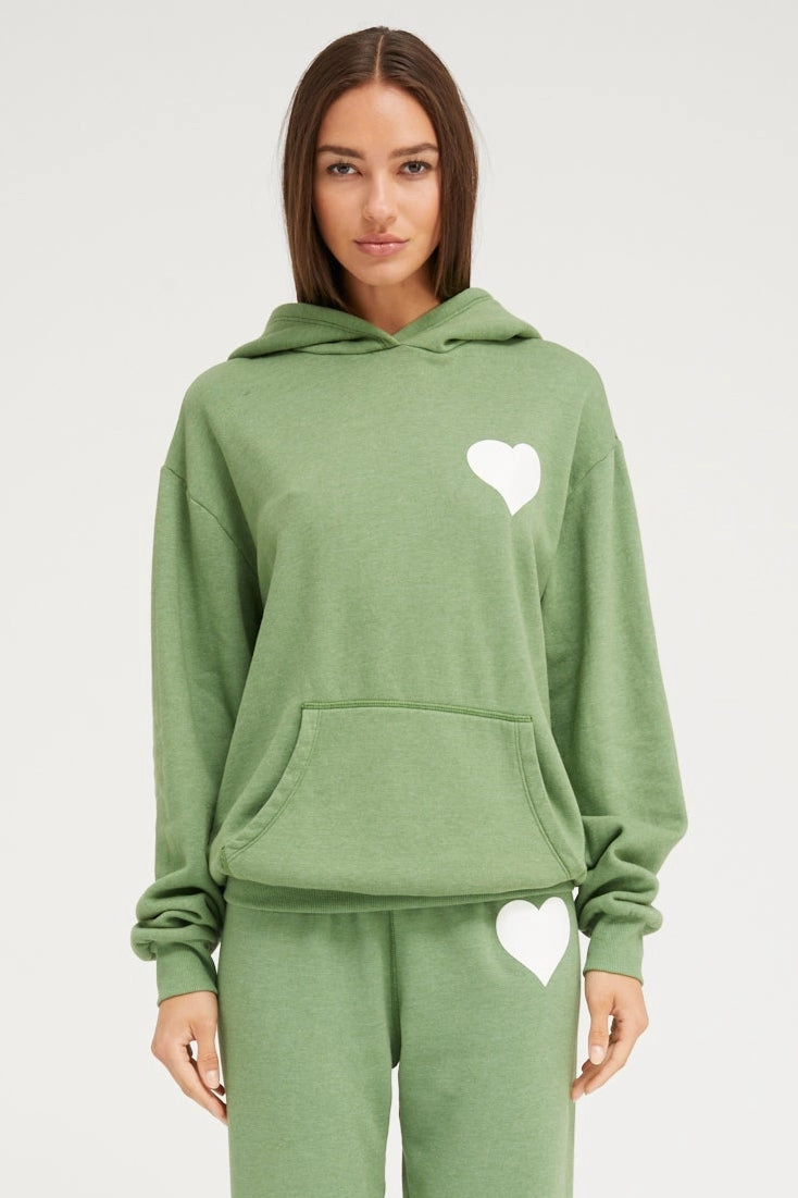 Fern Heart Hoodie ConvertibleCollar