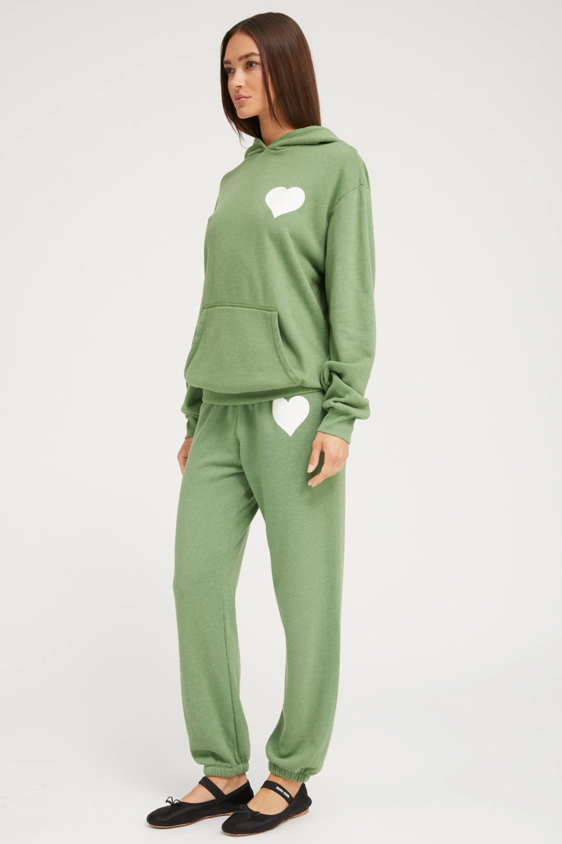 Fern Heart Hoodie Thermoregulating Fabric MultiLayer Stitching