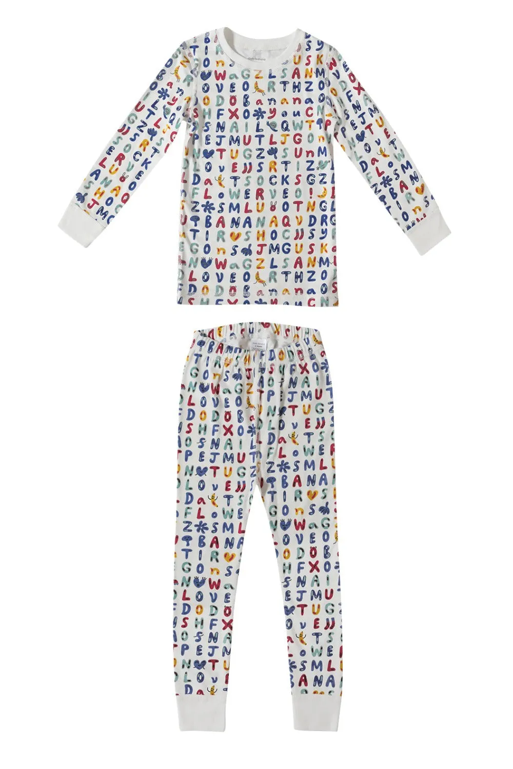 Bubble Talk Organic Pima Cotton Pajama Set- 6/12M Only