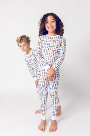 Bubble Talk Organic Pima Cotton Pajama Set- 6/12M Only