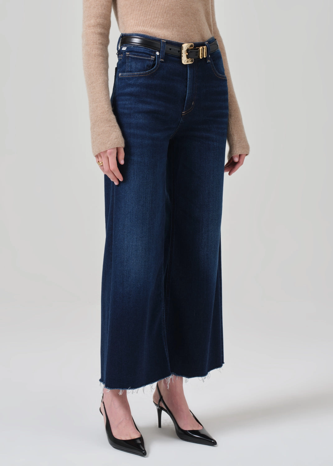 Lyra Wide Leg Crop in Lotus Bold Look Parent Style Style Daily
