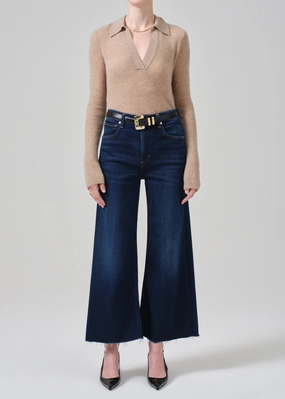 Lyra Wide Leg Crop in Lotus Chic Design