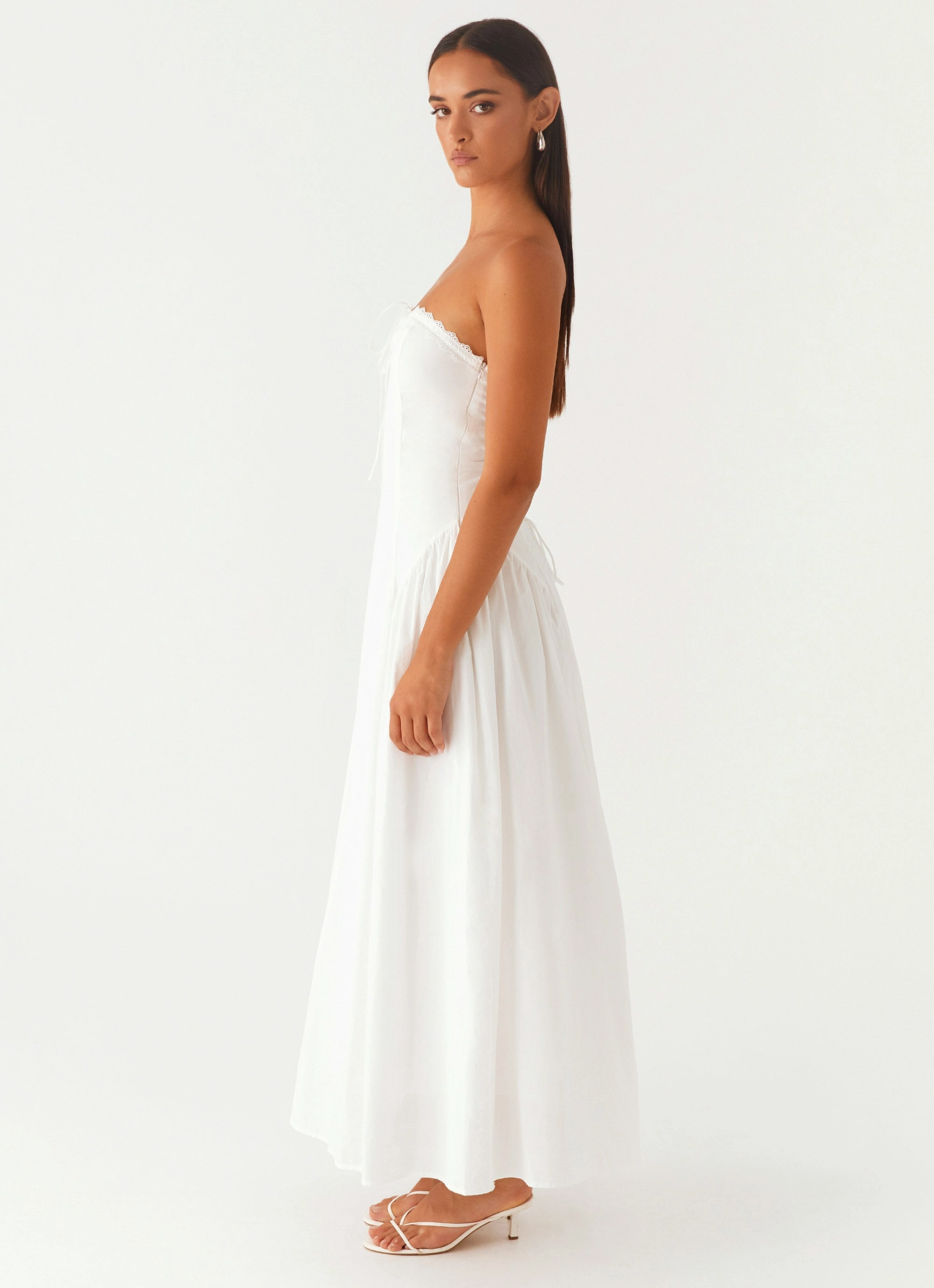Burleigh Maxi Dress - Ivory Comfortable office piece Perfect Layers