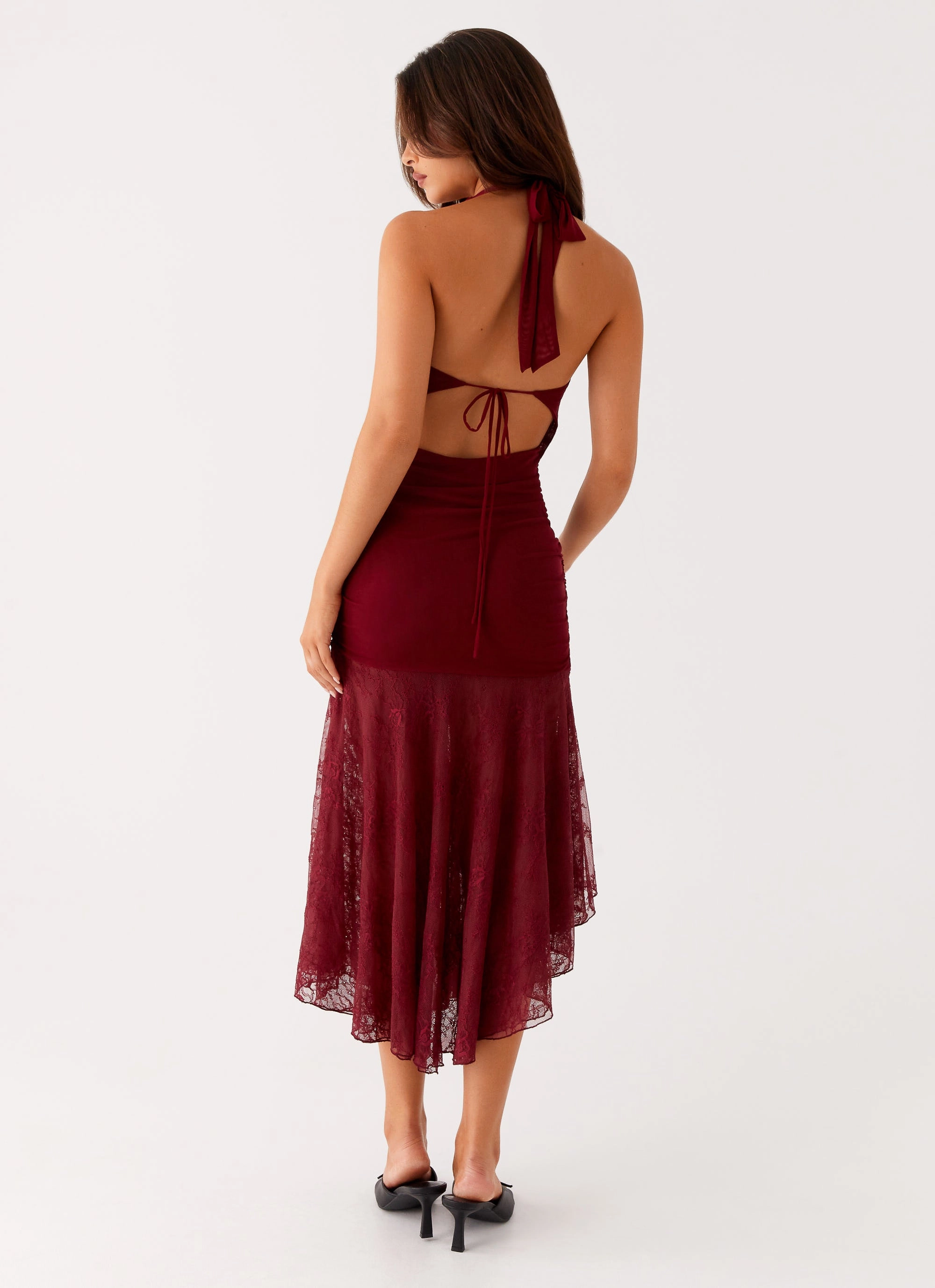 Burnout Midi Dress - Maroon Field Fresh Stay Cool