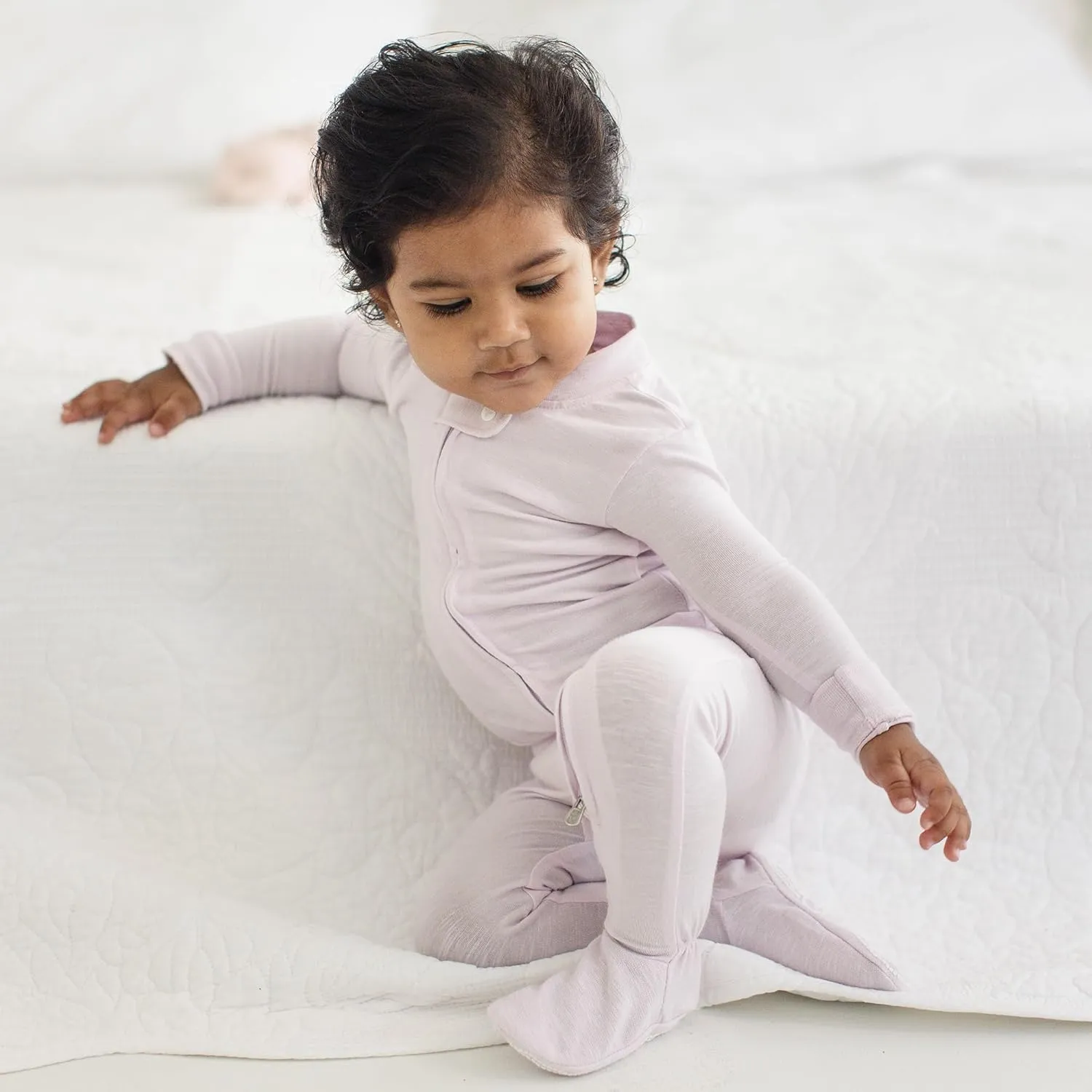 Burt's Bees Baby unisex-baby Honeysoft Sleeper Pajamas, Zip Front Non-Slip Footed Footie PJs, Organic Cotton & Lyocell