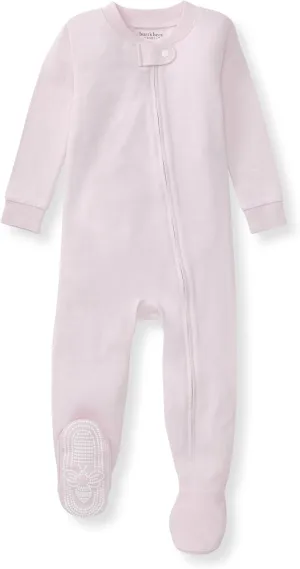 Burt's Bees Baby unisex-baby Honeysoft Sleeper Pajamas, Zip Front Non-Slip Footed Footie PJs, Organic Cotton & Lyocell