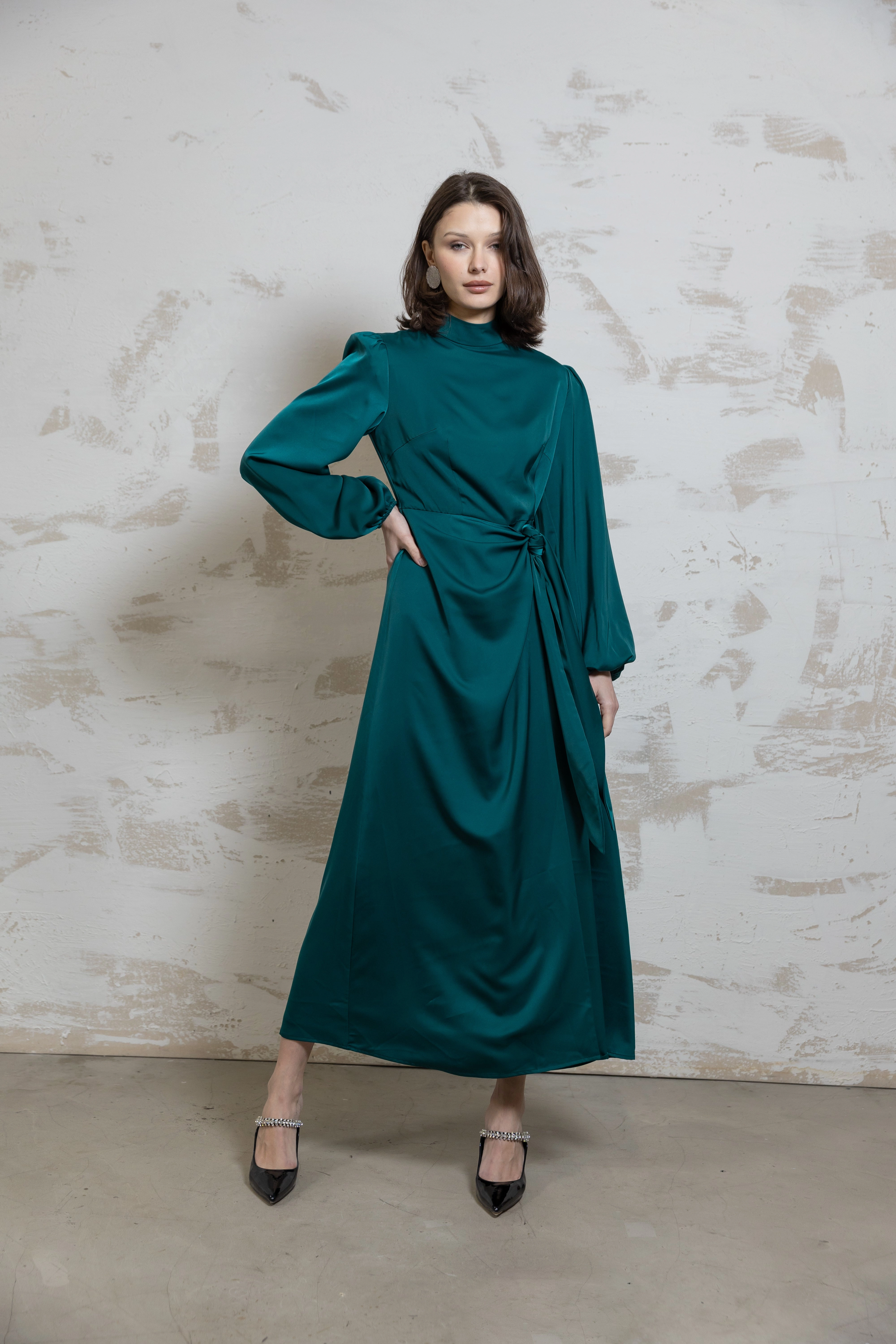 Fabianna Maxi Teal Modest Light