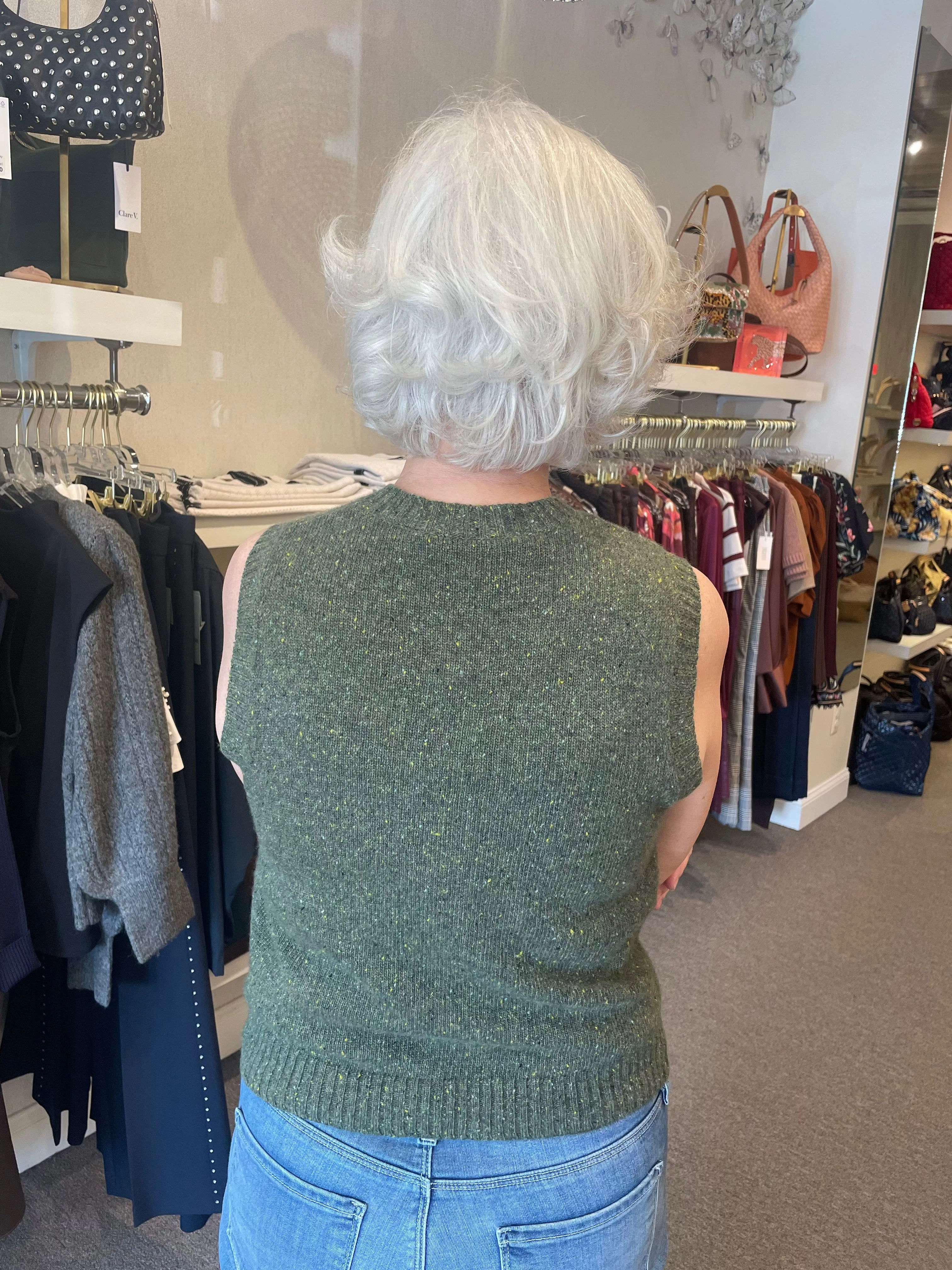 Button Front Vest with Pockets Marsh Snag Free Fabric