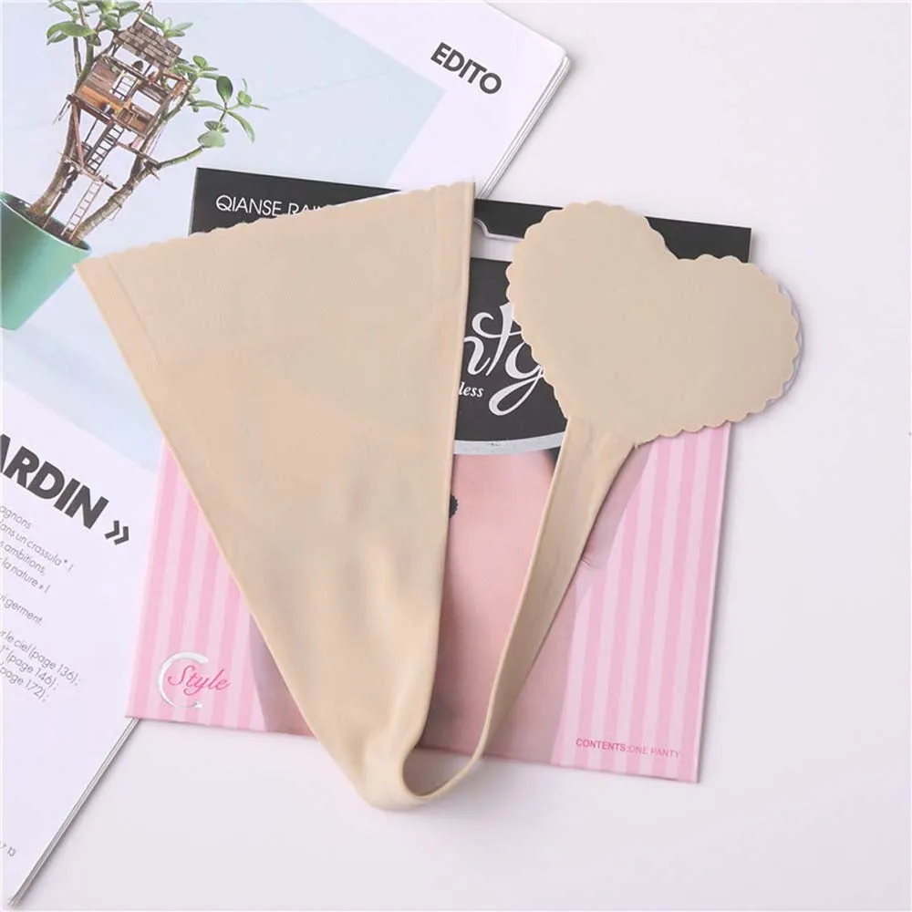 C Style Invisible Underwear No Panty Line Self Adhesive Strapless Thong C-string Thongs Panties Lingerie