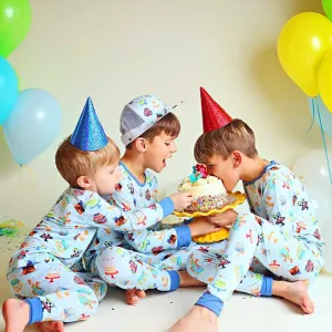 Cakes Long Sleeve Pajamas