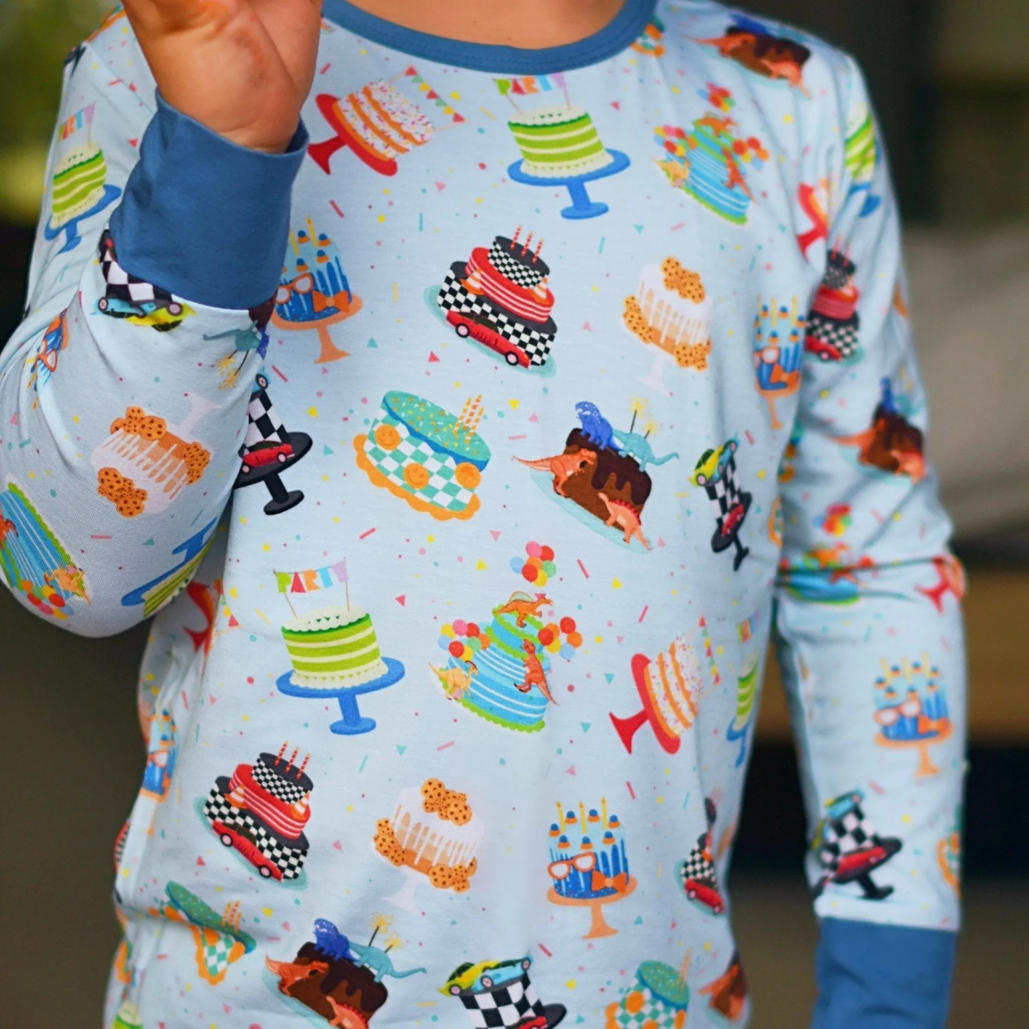 Cakes Long Sleeve Pajamas