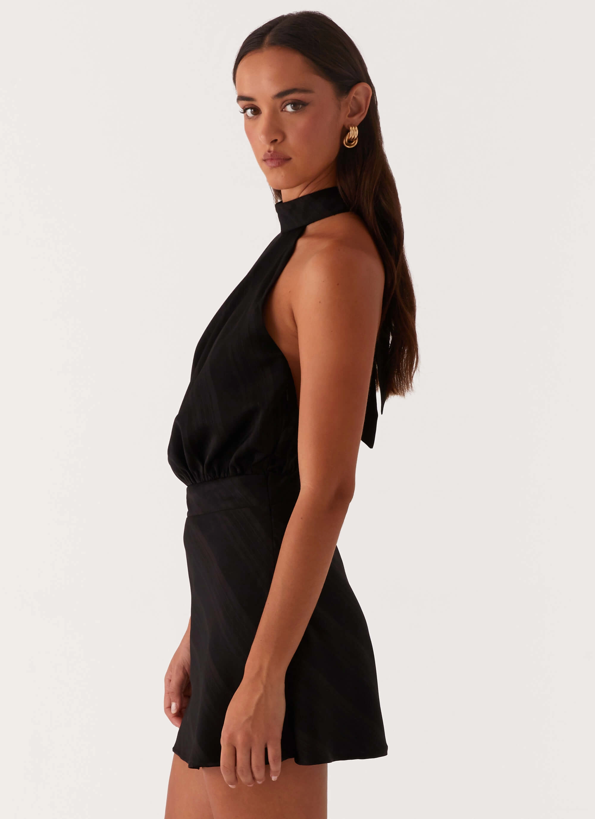 Camera Shy Mini Dress - Black Modern Movement