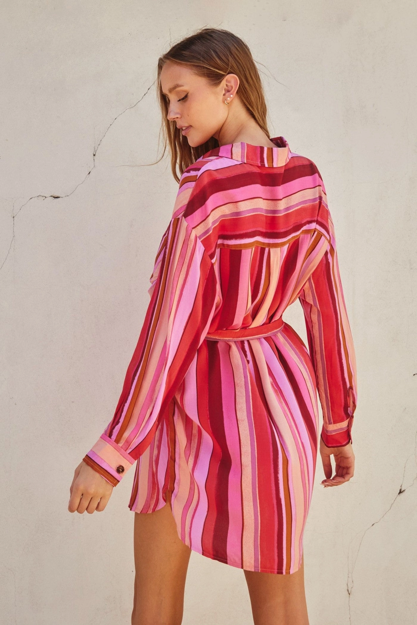 CAMILA RELAXED MINI SHIRT DRESS Perfect Waist