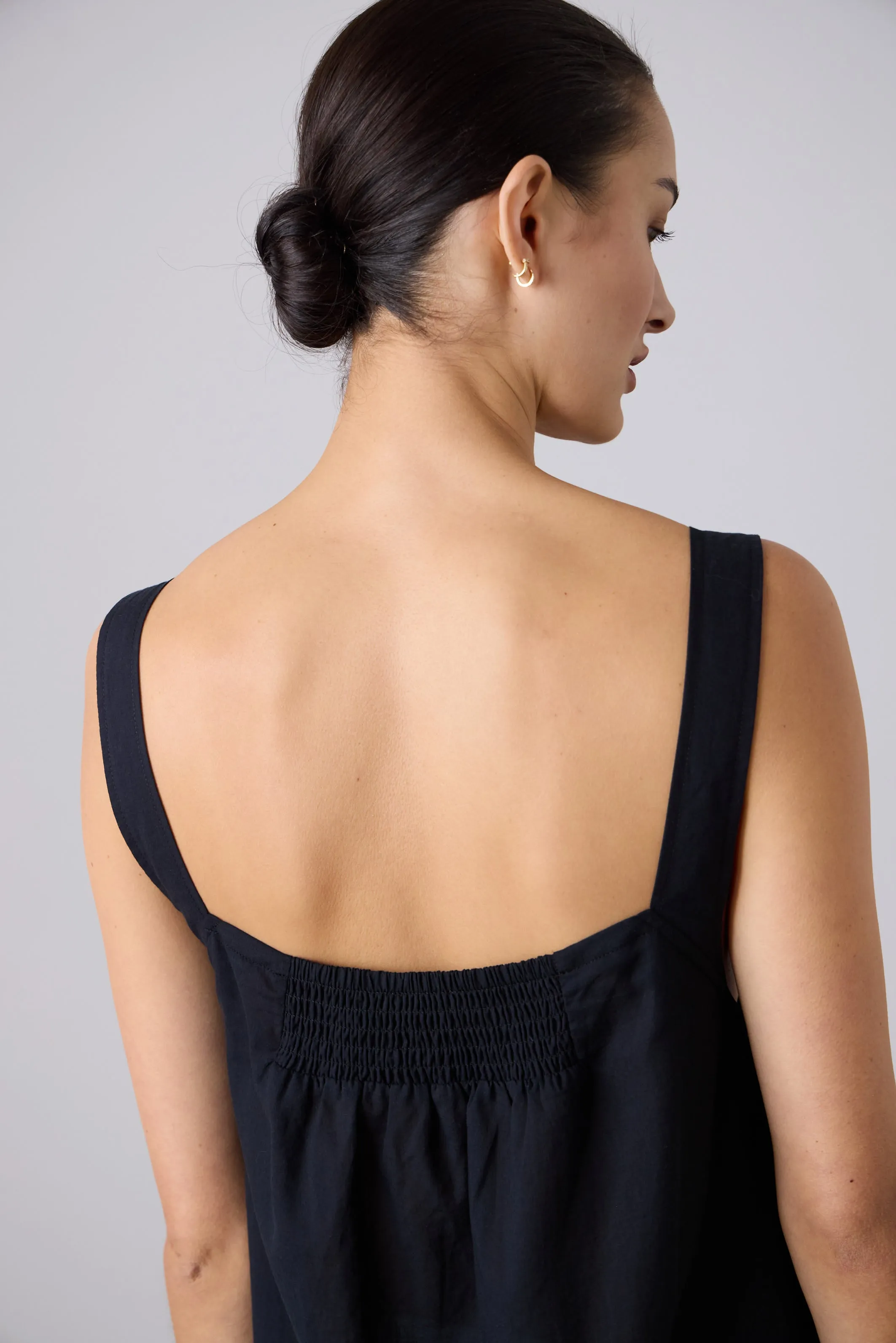 Camilla Camisole Nightgown - Black