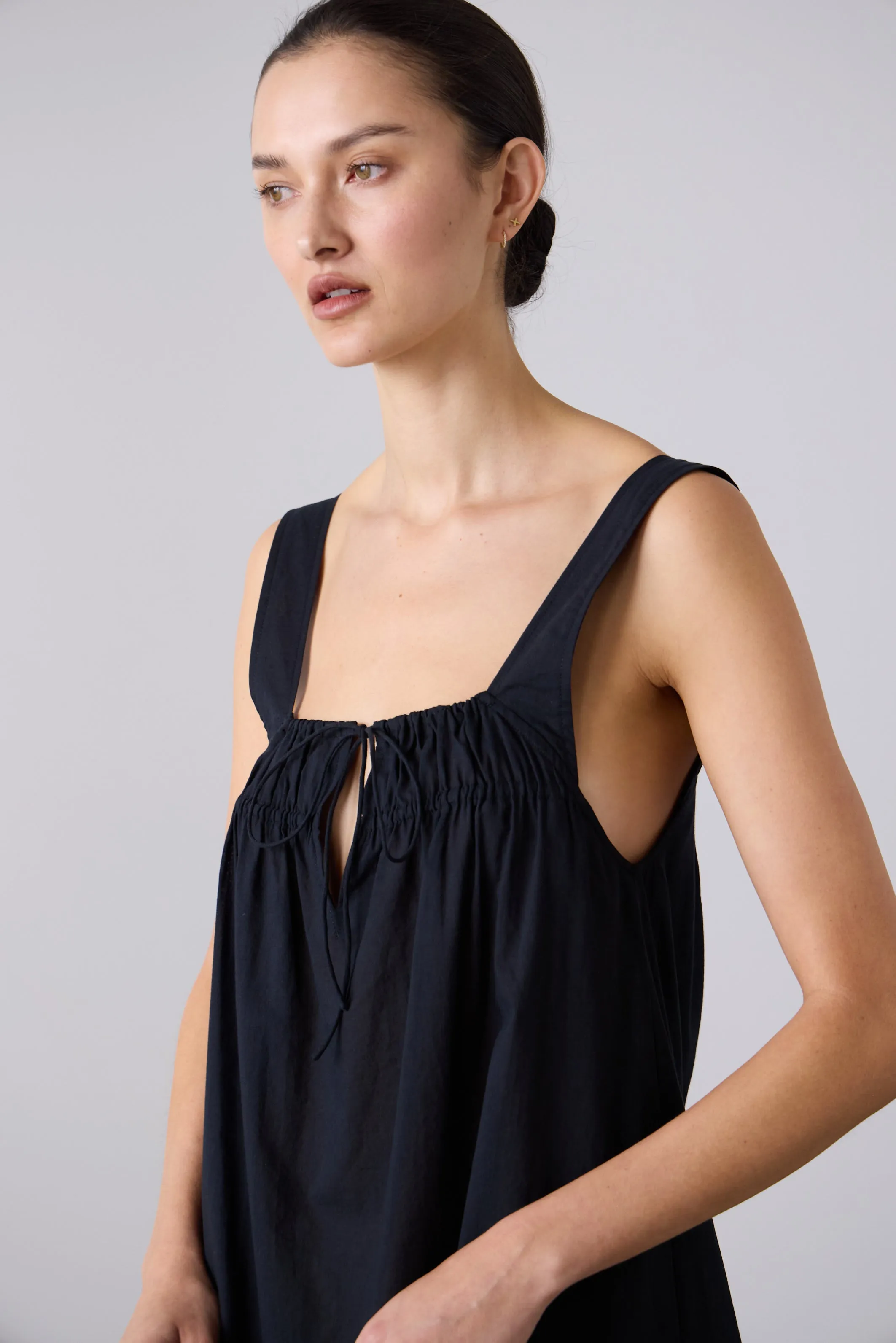 Camilla Camisole Nightgown - Black
