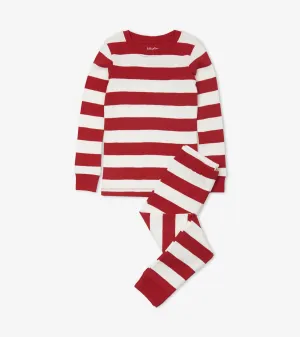 Candy Cane Stripe Organic Cotton Pajama Set