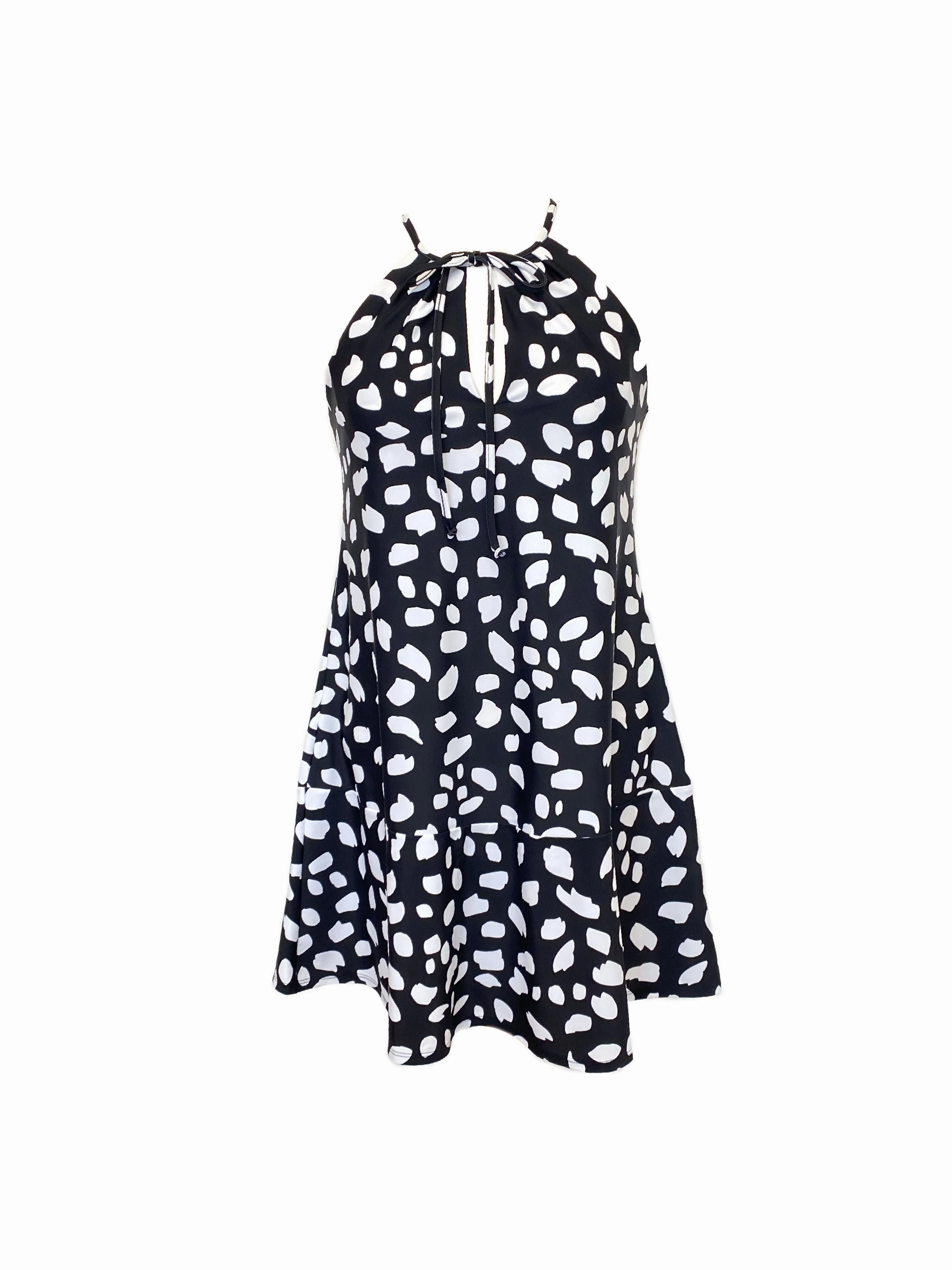 Cape May Dress Diana's Dot Black/White Stylish day dress Smart Glide