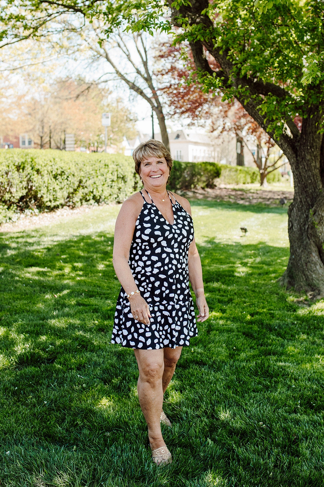 Cape May Dress Diana's Dot Black/White Classic Fit