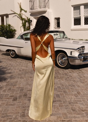 Musa Maxi Dress - Lemon Scandi Clean Seasonal Style